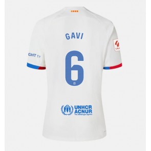 Barcelona Paez Gavi #6 Replika Udebanetrøje Dame 2023-24 Kortærmet